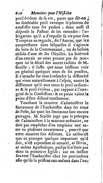 Mémoires pour l'histoire des sciences & des beaux-arts recüeillies par l'ordre de Son Altesse Serenissime Monseigneur Prince souverain de Dombes