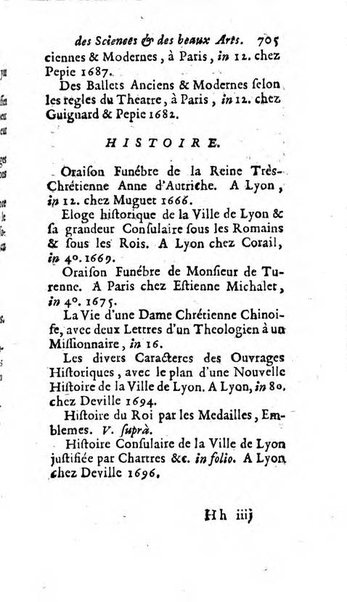 Mémoires pour l'histoire des sciences & des beaux-arts recüeillies par l'ordre de Son Altesse Serenissime Monseigneur Prince souverain de Dombes