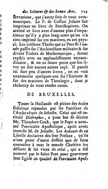 Mémoires pour l'histoire des sciences & des beaux-arts recüeillies par l'ordre de Son Altesse Serenissime Monseigneur Prince souverain de Dombes