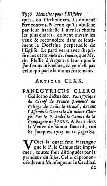 Mémoires pour l'histoire des sciences & des beaux-arts recüeillies par l'ordre de Son Altesse Serenissime Monseigneur Prince souverain de Dombes