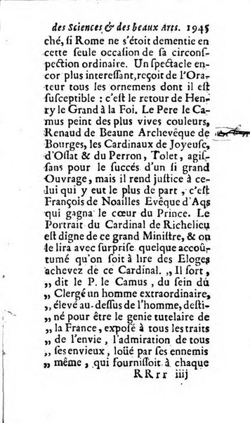 Mémoires pour l'histoire des sciences & des beaux-arts recüeillies par l'ordre de Son Altesse Serenissime Monseigneur Prince souverain de Dombes