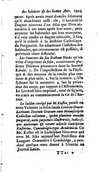 Mémoires pour l'histoire des sciences & des beaux-arts recüeillies par l'ordre de Son Altesse Serenissime Monseigneur Prince souverain de Dombes