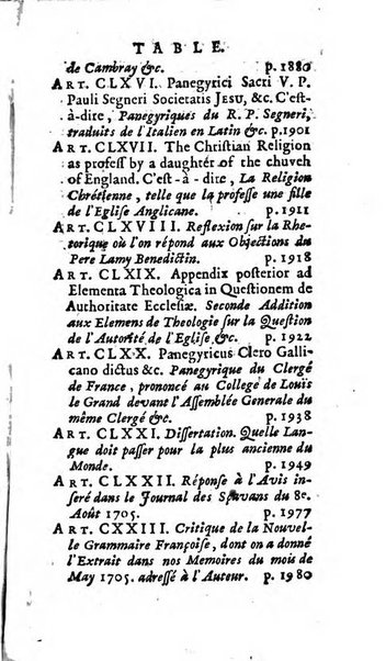 Mémoires pour l'histoire des sciences & des beaux-arts recüeillies par l'ordre de Son Altesse Serenissime Monseigneur Prince souverain de Dombes