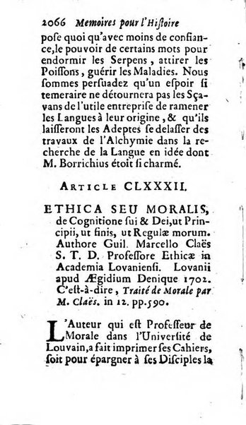 Mémoires pour l'histoire des sciences & des beaux-arts recüeillies par l'ordre de Son Altesse Serenissime Monseigneur Prince souverain de Dombes