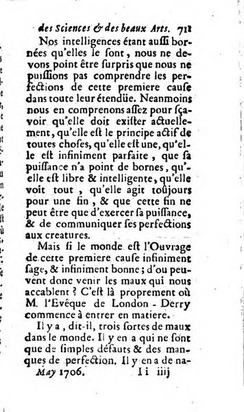 Mémoires pour l'histoire des sciences & des beaux-arts recüeillies par l'ordre de Son Altesse Serenissime Monseigneur Prince souverain de Dombes