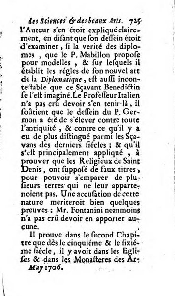 Mémoires pour l'histoire des sciences & des beaux-arts recüeillies par l'ordre de Son Altesse Serenissime Monseigneur Prince souverain de Dombes