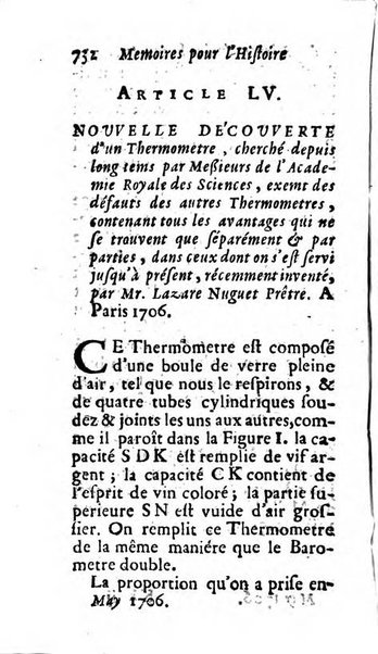 Mémoires pour l'histoire des sciences & des beaux-arts recüeillies par l'ordre de Son Altesse Serenissime Monseigneur Prince souverain de Dombes