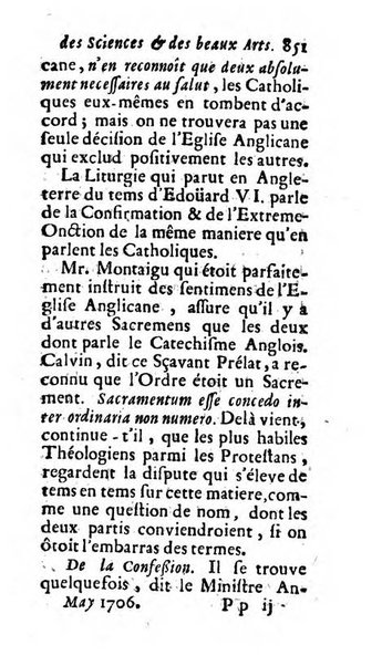 Mémoires pour l'histoire des sciences & des beaux-arts recüeillies par l'ordre de Son Altesse Serenissime Monseigneur Prince souverain de Dombes