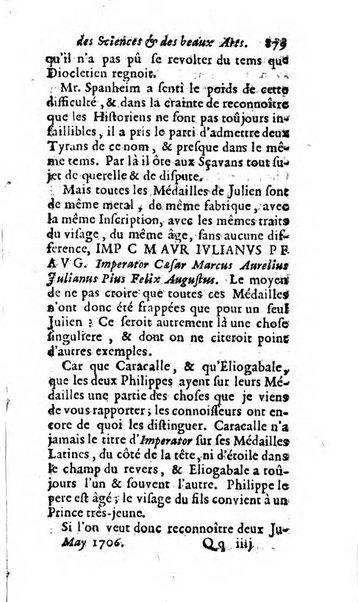 Mémoires pour l'histoire des sciences & des beaux-arts recüeillies par l'ordre de Son Altesse Serenissime Monseigneur Prince souverain de Dombes