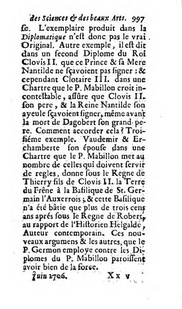 Mémoires pour l'histoire des sciences & des beaux-arts recüeillies par l'ordre de Son Altesse Serenissime Monseigneur Prince souverain de Dombes