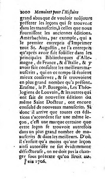 Mémoires pour l'histoire des sciences & des beaux-arts recüeillies par l'ordre de Son Altesse Serenissime Monseigneur Prince souverain de Dombes