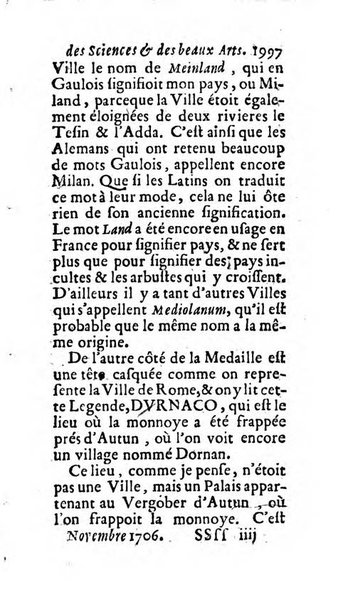 Mémoires pour l'histoire des sciences & des beaux-arts recüeillies par l'ordre de Son Altesse Serenissime Monseigneur Prince souverain de Dombes