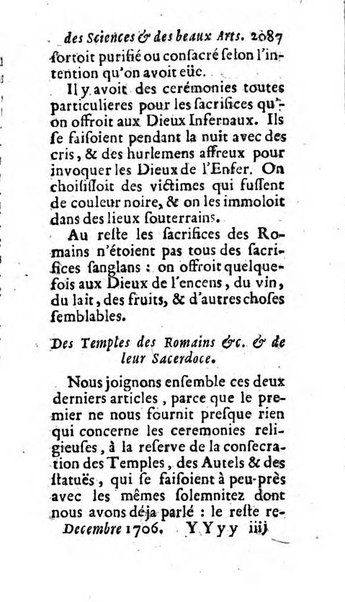 Mémoires pour l'histoire des sciences & des beaux-arts recüeillies par l'ordre de Son Altesse Serenissime Monseigneur Prince souverain de Dombes