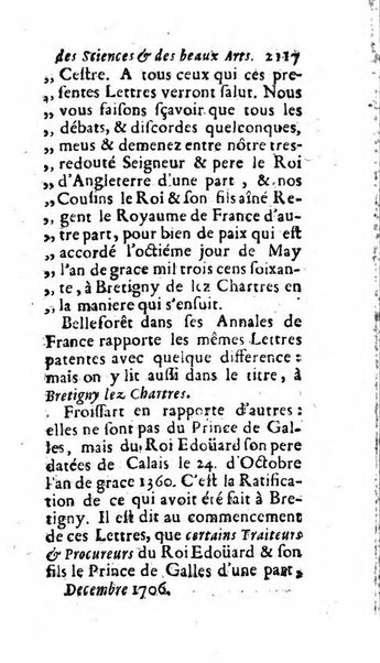 Mémoires pour l'histoire des sciences & des beaux-arts recüeillies par l'ordre de Son Altesse Serenissime Monseigneur Prince souverain de Dombes