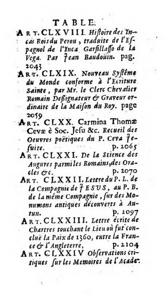 Mémoires pour l'histoire des sciences & des beaux-arts recüeillies par l'ordre de Son Altesse Serenissime Monseigneur Prince souverain de Dombes