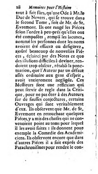 Mémoires pour l'histoire des sciences & des beaux-arts recüeillies par l'ordre de Son Altesse Serenissime Monseigneur Prince souverain de Dombes