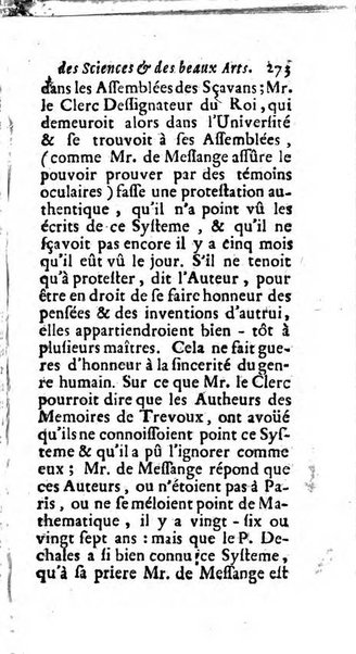 Mémoires pour l'histoire des sciences & des beaux-arts recüeillies par l'ordre de Son Altesse Serenissime Monseigneur Prince souverain de Dombes