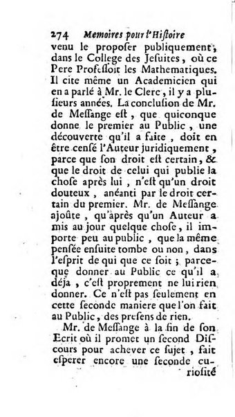 Mémoires pour l'histoire des sciences & des beaux-arts recüeillies par l'ordre de Son Altesse Serenissime Monseigneur Prince souverain de Dombes