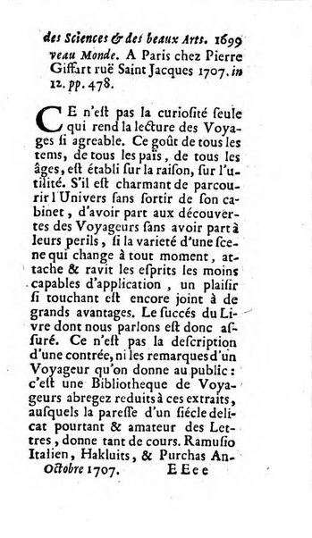 Mémoires pour l'histoire des sciences & des beaux-arts recüeillies par l'ordre de Son Altesse Serenissime Monseigneur Prince souverain de Dombes