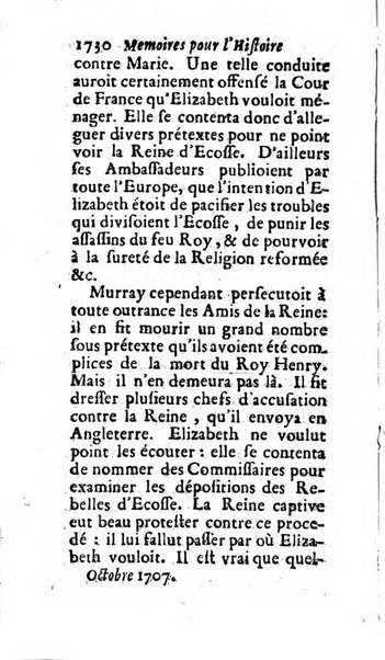 Mémoires pour l'histoire des sciences & des beaux-arts recüeillies par l'ordre de Son Altesse Serenissime Monseigneur Prince souverain de Dombes