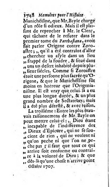 Mémoires pour l'histoire des sciences & des beaux-arts recüeillies par l'ordre de Son Altesse Serenissime Monseigneur Prince souverain de Dombes