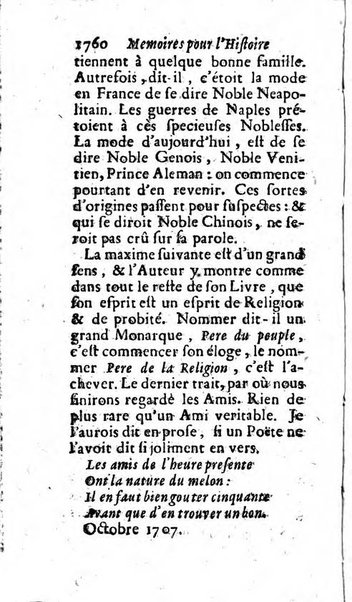 Mémoires pour l'histoire des sciences & des beaux-arts recüeillies par l'ordre de Son Altesse Serenissime Monseigneur Prince souverain de Dombes