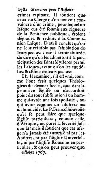 Mémoires pour l'histoire des sciences & des beaux-arts recüeillies par l'ordre de Son Altesse Serenissime Monseigneur Prince souverain de Dombes