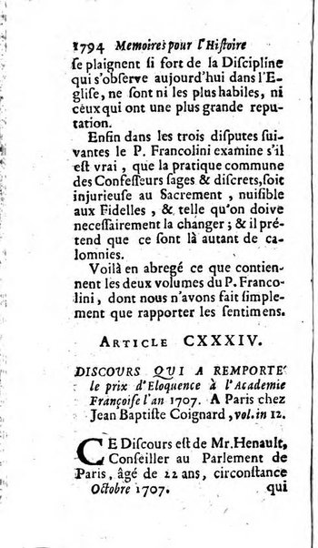 Mémoires pour l'histoire des sciences & des beaux-arts recüeillies par l'ordre de Son Altesse Serenissime Monseigneur Prince souverain de Dombes