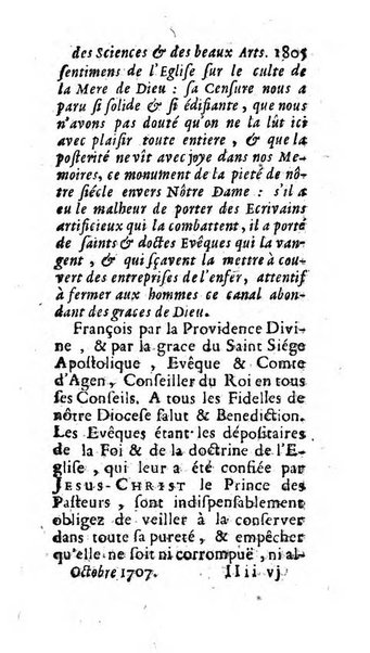 Mémoires pour l'histoire des sciences & des beaux-arts recüeillies par l'ordre de Son Altesse Serenissime Monseigneur Prince souverain de Dombes