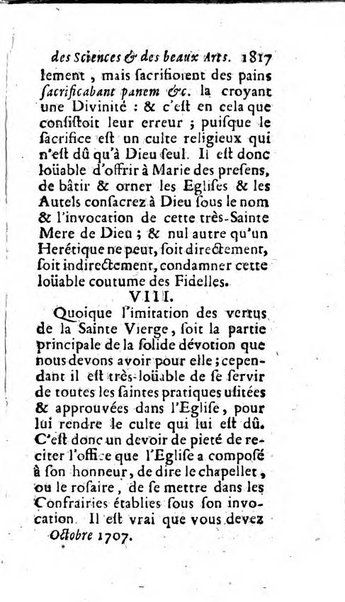 Mémoires pour l'histoire des sciences & des beaux-arts recüeillies par l'ordre de Son Altesse Serenissime Monseigneur Prince souverain de Dombes