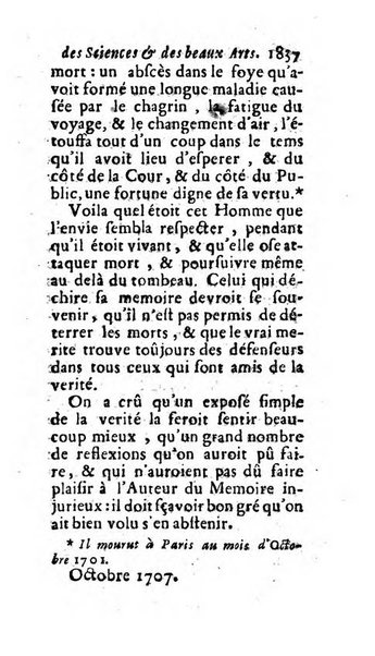 Mémoires pour l'histoire des sciences & des beaux-arts recüeillies par l'ordre de Son Altesse Serenissime Monseigneur Prince souverain de Dombes