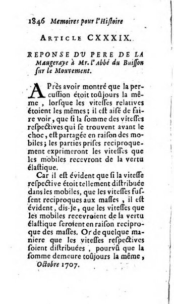 Mémoires pour l'histoire des sciences & des beaux-arts recüeillies par l'ordre de Son Altesse Serenissime Monseigneur Prince souverain de Dombes