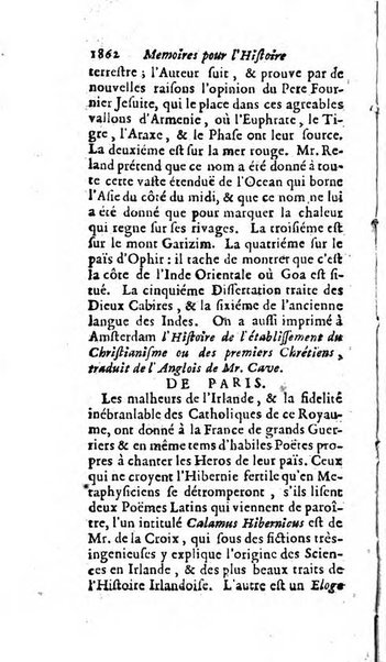 Mémoires pour l'histoire des sciences & des beaux-arts recüeillies par l'ordre de Son Altesse Serenissime Monseigneur Prince souverain de Dombes