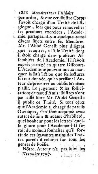 Mémoires pour l'histoire des sciences & des beaux-arts recüeillies par l'ordre de Son Altesse Serenissime Monseigneur Prince souverain de Dombes