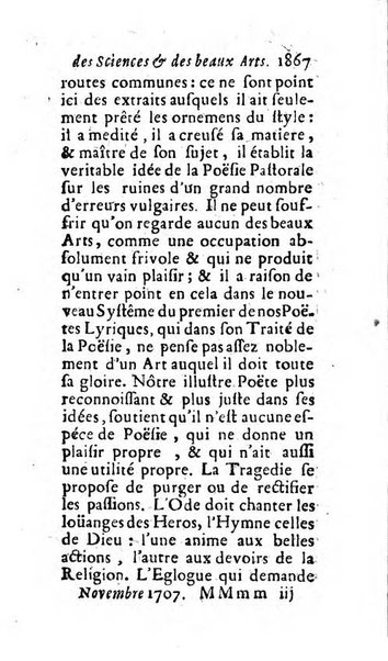 Mémoires pour l'histoire des sciences & des beaux-arts recüeillies par l'ordre de Son Altesse Serenissime Monseigneur Prince souverain de Dombes