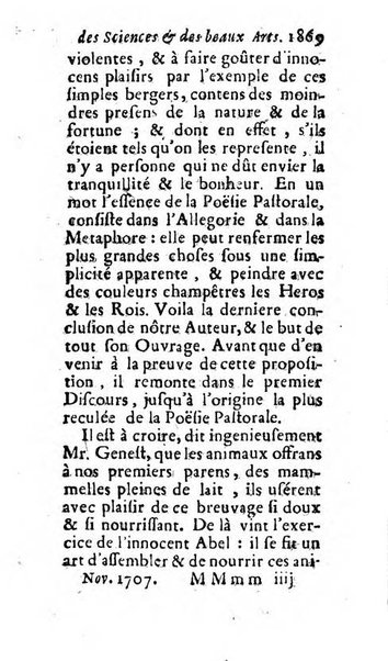 Mémoires pour l'histoire des sciences & des beaux-arts recüeillies par l'ordre de Son Altesse Serenissime Monseigneur Prince souverain de Dombes