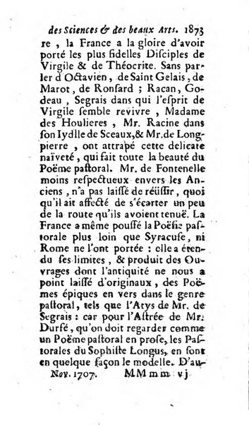 Mémoires pour l'histoire des sciences & des beaux-arts recüeillies par l'ordre de Son Altesse Serenissime Monseigneur Prince souverain de Dombes