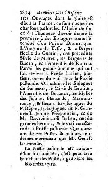 Mémoires pour l'histoire des sciences & des beaux-arts recüeillies par l'ordre de Son Altesse Serenissime Monseigneur Prince souverain de Dombes