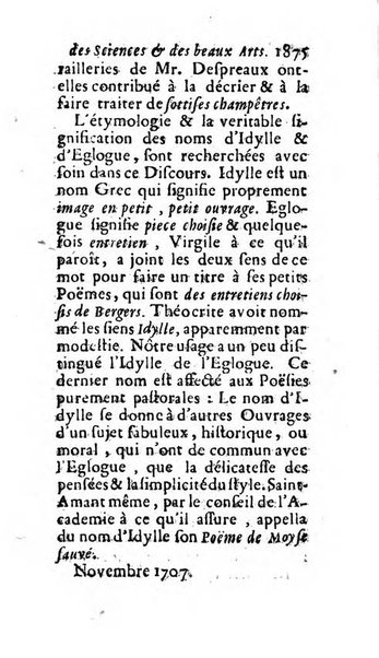 Mémoires pour l'histoire des sciences & des beaux-arts recüeillies par l'ordre de Son Altesse Serenissime Monseigneur Prince souverain de Dombes