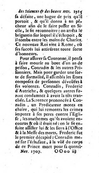 Mémoires pour l'histoire des sciences & des beaux-arts recüeillies par l'ordre de Son Altesse Serenissime Monseigneur Prince souverain de Dombes