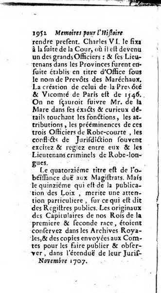 Mémoires pour l'histoire des sciences & des beaux-arts recüeillies par l'ordre de Son Altesse Serenissime Monseigneur Prince souverain de Dombes