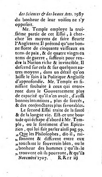 Mémoires pour l'histoire des sciences & des beaux-arts recüeillies par l'ordre de Son Altesse Serenissime Monseigneur Prince souverain de Dombes