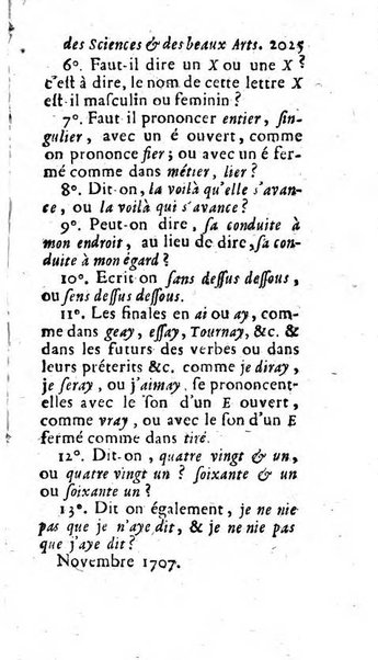 Mémoires pour l'histoire des sciences & des beaux-arts recüeillies par l'ordre de Son Altesse Serenissime Monseigneur Prince souverain de Dombes