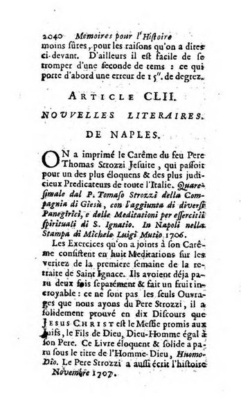 Mémoires pour l'histoire des sciences & des beaux-arts recüeillies par l'ordre de Son Altesse Serenissime Monseigneur Prince souverain de Dombes