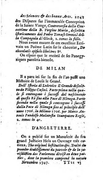 Mémoires pour l'histoire des sciences & des beaux-arts recüeillies par l'ordre de Son Altesse Serenissime Monseigneur Prince souverain de Dombes