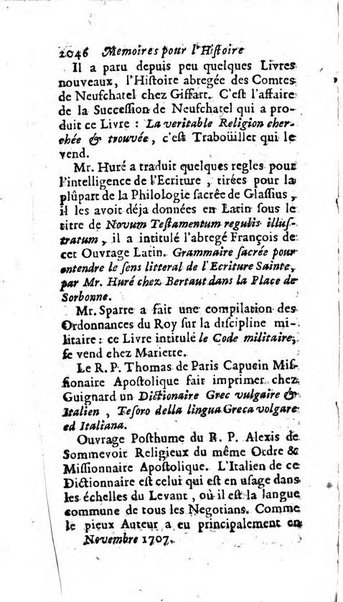 Mémoires pour l'histoire des sciences & des beaux-arts recüeillies par l'ordre de Son Altesse Serenissime Monseigneur Prince souverain de Dombes