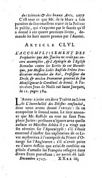 Mémoires pour l'histoire des sciences & des beaux-arts recüeillies par l'ordre de Son Altesse Serenissime Monseigneur Prince souverain de Dombes