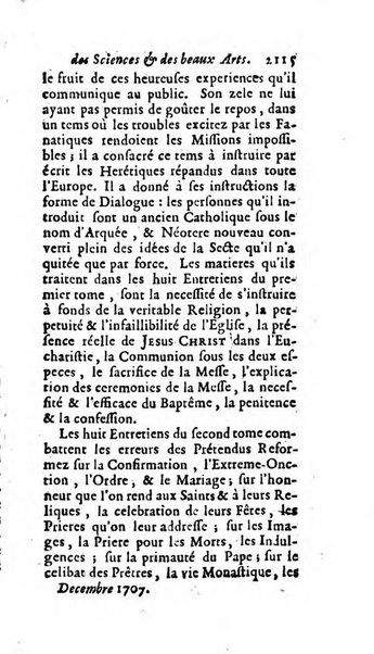 Mémoires pour l'histoire des sciences & des beaux-arts recüeillies par l'ordre de Son Altesse Serenissime Monseigneur Prince souverain de Dombes