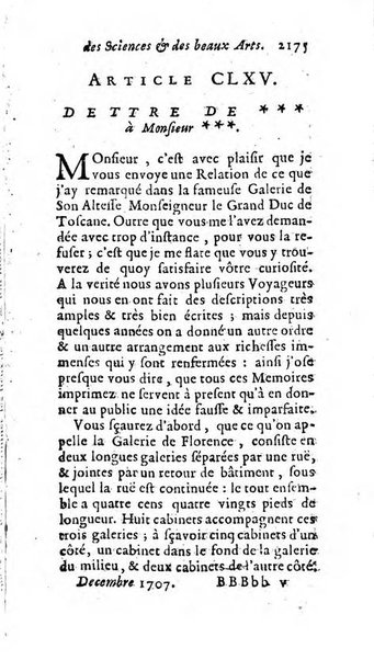 Mémoires pour l'histoire des sciences & des beaux-arts recüeillies par l'ordre de Son Altesse Serenissime Monseigneur Prince souverain de Dombes