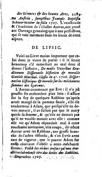 Mémoires pour l'histoire des sciences & des beaux-arts recüeillies par l'ordre de Son Altesse Serenissime Monseigneur Prince souverain de Dombes